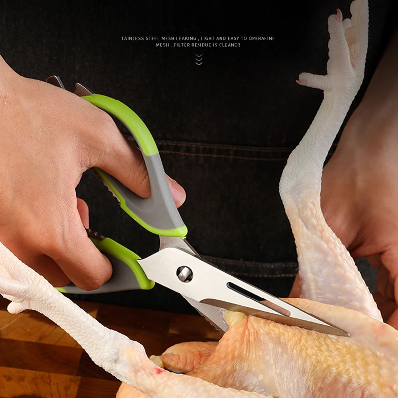 

kitchen scissors stainless steel home kitchen gardening strong scissors chicken bone scissors professional sharp scissors