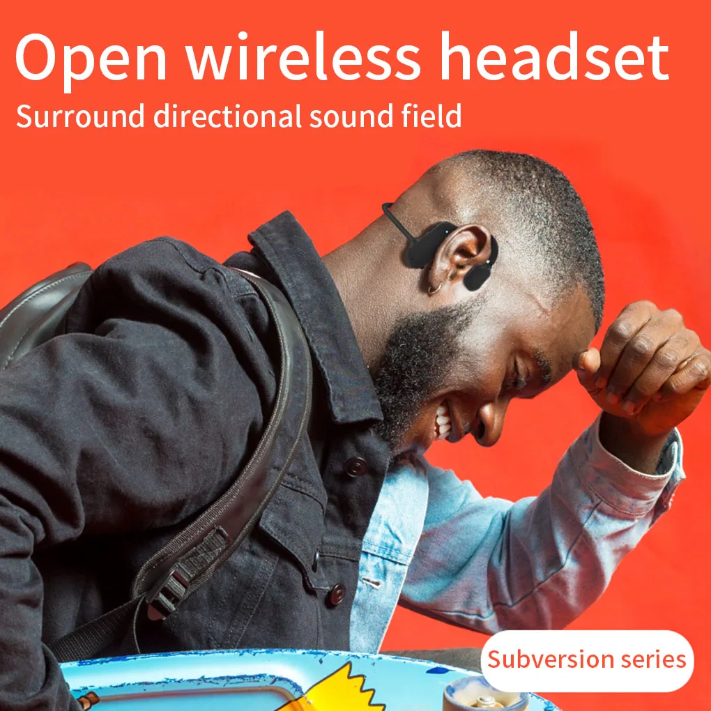 

Sports Headphone Wireless Bluetooth 5 0 Earphone Handsfree Ear-hook Waterproof Earbuds Out Ear White