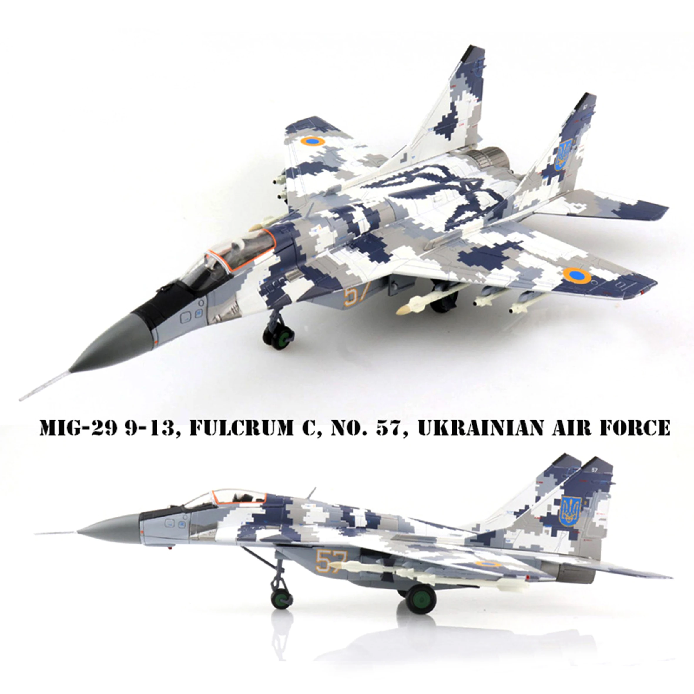 

Fine HA6518 1/72 Ukraine MIG29 fulcrum fighter model 57# Alloy finished product collection model