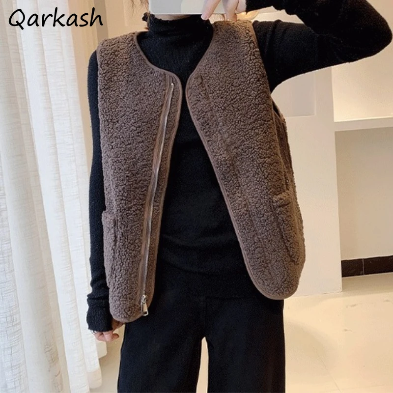 

Vests for Women Korean Style 2022 Autumn Outerwear All-match Vintage Elegant Prevalent Ladies New Arrival Trendy Casual Mujer