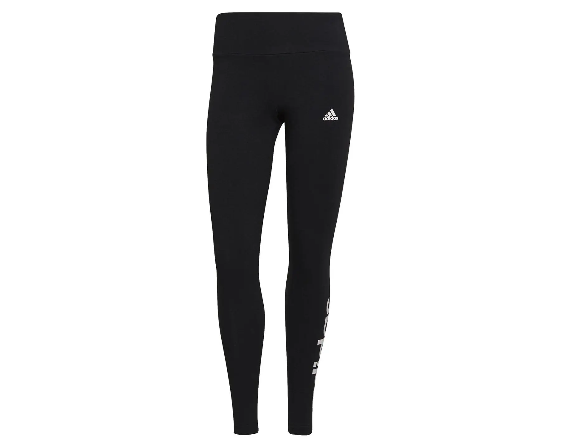 Adidas Original Women's Training Tights Black Color with High Cotton Content and High Waist Extra Comfort Sport Walking Yoga