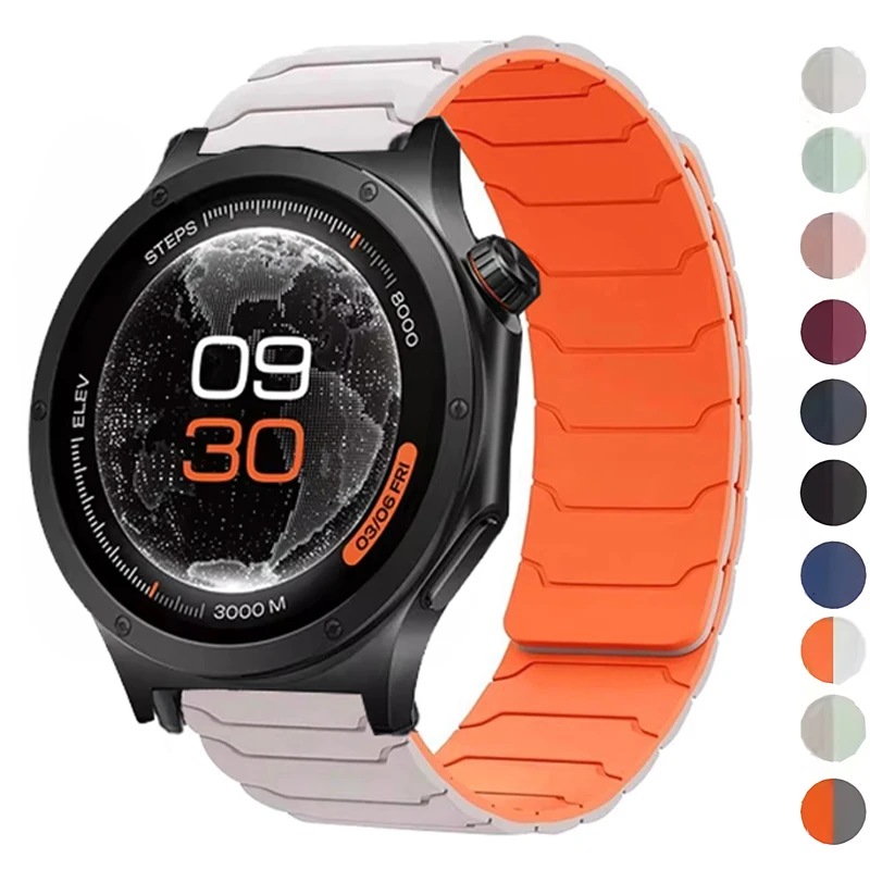 Фото Ремешок для часов 22 мм для Oneplus Watch 4, 3, 2r, 2, 46 мм, спортивный магнитный силиконовый браслет, ремешок для Oneplus Watch Lite №1