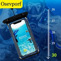 luxury full view waterproof case rainforest desert snow transparent dry bag underwater swimming pouch mobile phone covers 6