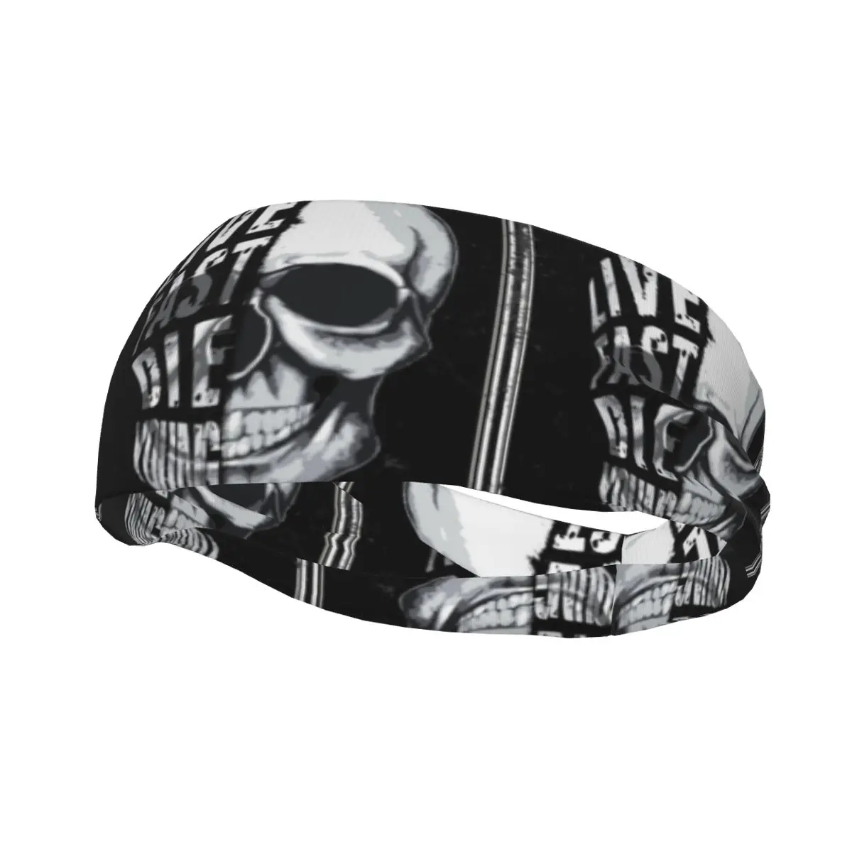 

Спортивная повязка на голову, портативная повязка для волос для фитнеса, с черепом, с быстрым выцветанием, повязка для волос для молодых муж...