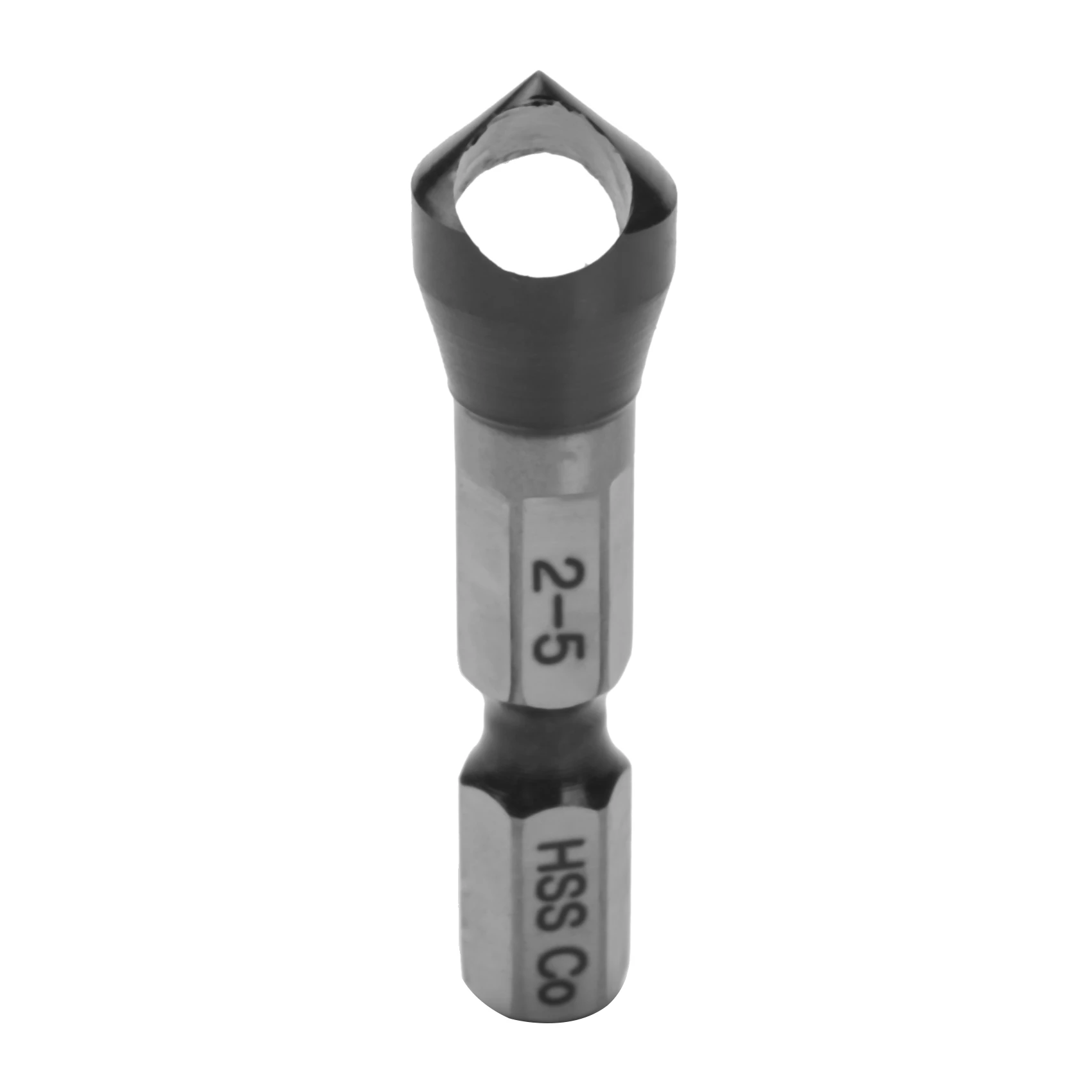 HRC89 TiAlN Покрытие 1/4 дюйма сверло с шестигранным хвостовиком и зенковкой HSS-Co M35