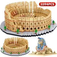 5594pcs city mini world famous attractions series architecture model building blocks simulation bricks toys for children gifts