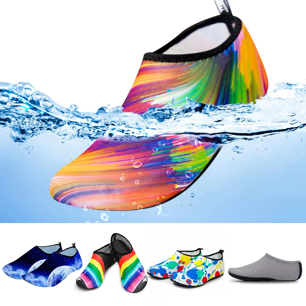 

Men Women Water Shoes Sneaker Summer Swimming Diving Socks Aqua Beach Shoes Non-Slip Quick Dry Seaside River Sea Socks Slipper