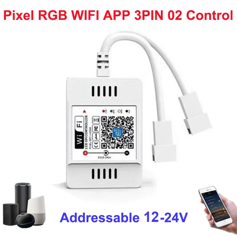 

SUNSPURT RGB контроллер WS2812B WiFi 5V-24V