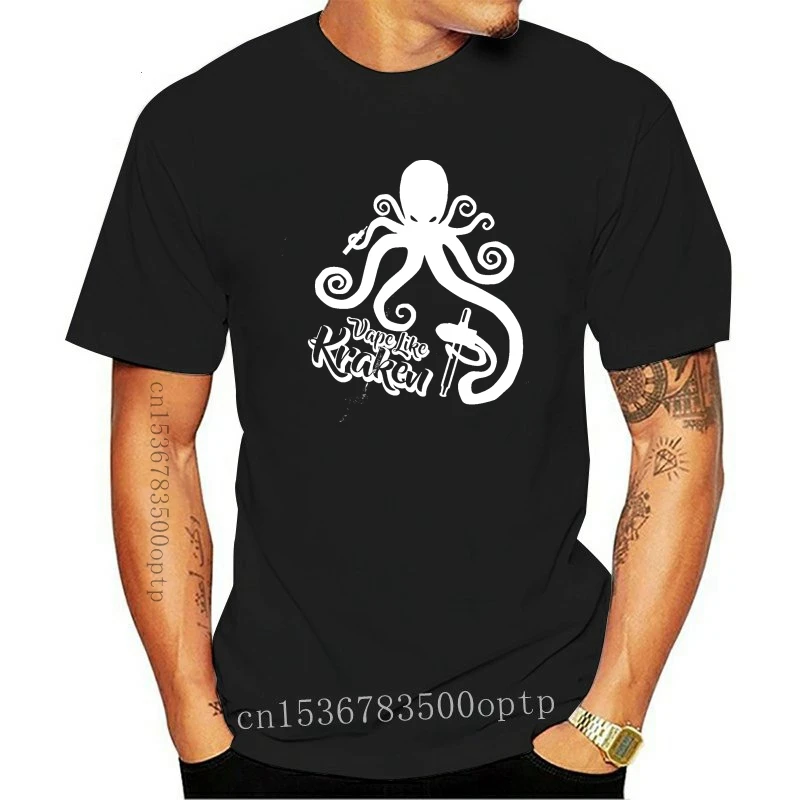

Camiseta унисекс с большим размером и цветами, как вейп Kraken, электронная сигарета, вейп облачный Chaser, nueva