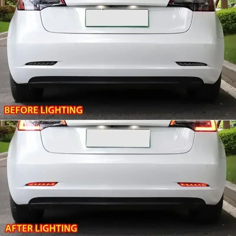 1 пара задних тормозов для автомобильного бампера фонарь динамического сигнала