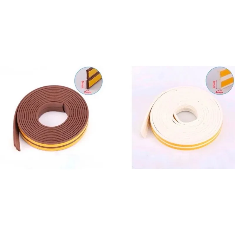 Самоклеящаяся резиновая уплотнительная лента из EPDM раздвижная створка для двери