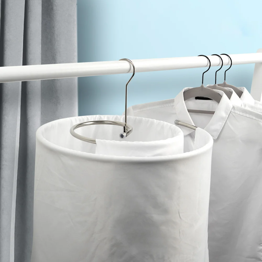 

Stainless Steel Space Saving Spiral Drying Laundry Hanger Bed Sheet Quilt Windproof Drying Rack Balcony Blanket Clothes Rack RE