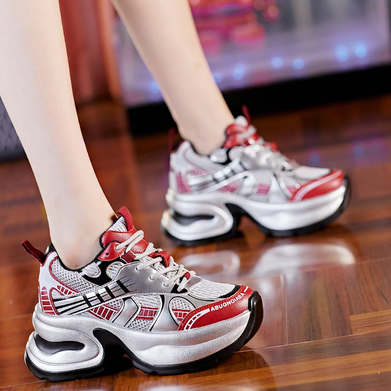 Женские кроссовки из натуральной кожи AUTUSPIN уличная Удобная Повседневная Уличная