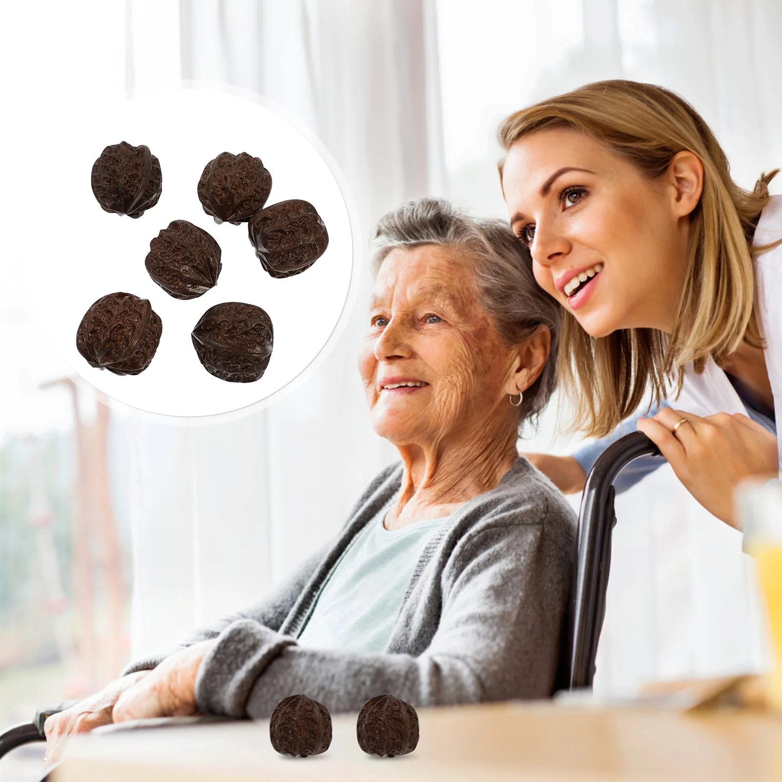 

Baoding Hand Ballchinese Manual Handschime Wooden Health Exercisebacktrigger Point