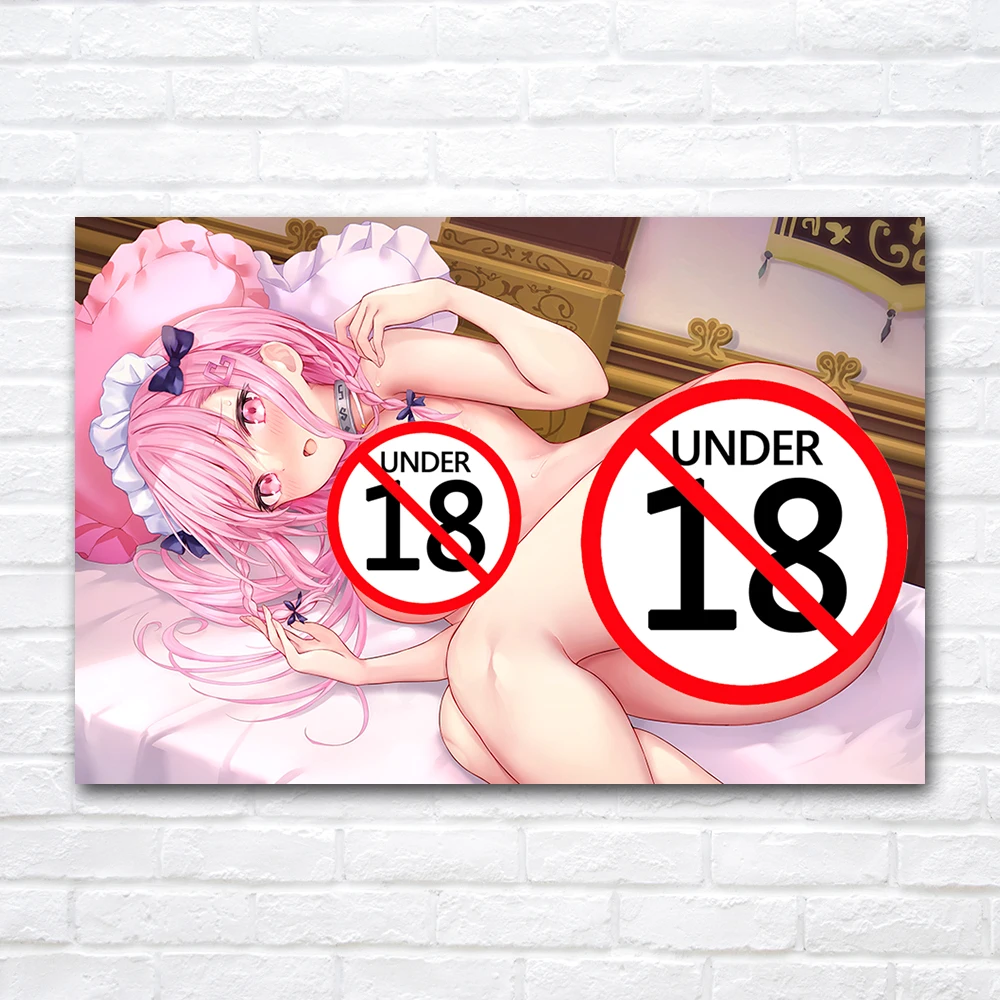 Аниме Сексуальная Обнаженная Горничная Без Цензуры Задница Киска Холст Картина