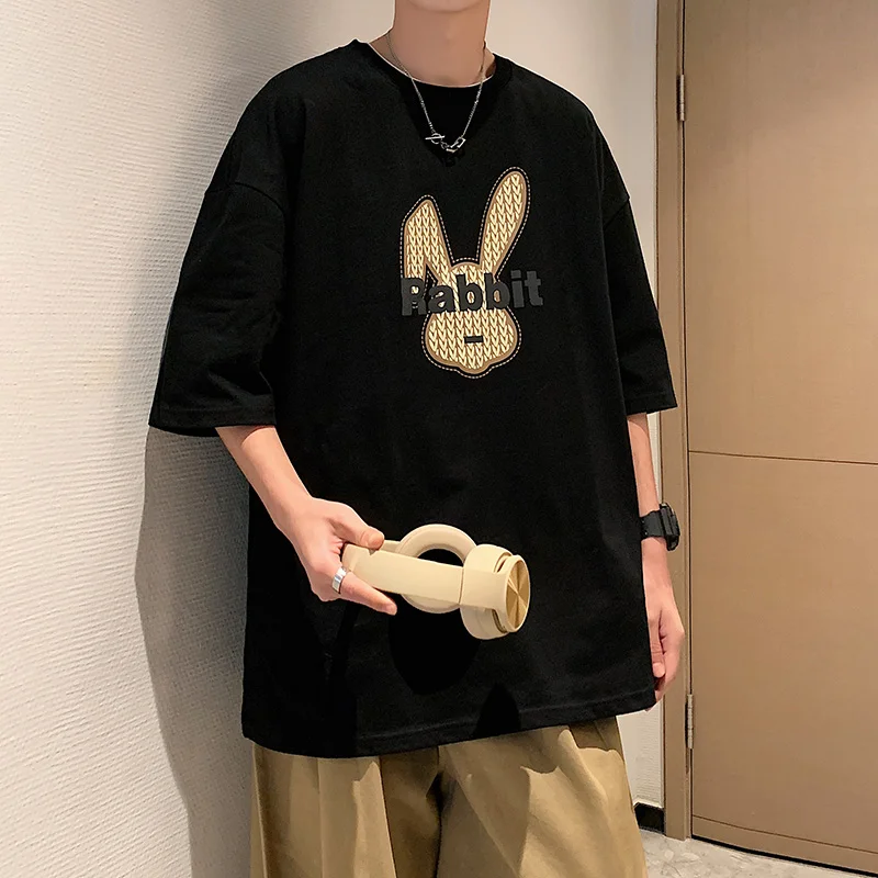 

Футболка мужская с принтом и коротким рукавом, модная брендовая дышащая оригинальная хипстерская одежда из 100% хлопка, лето