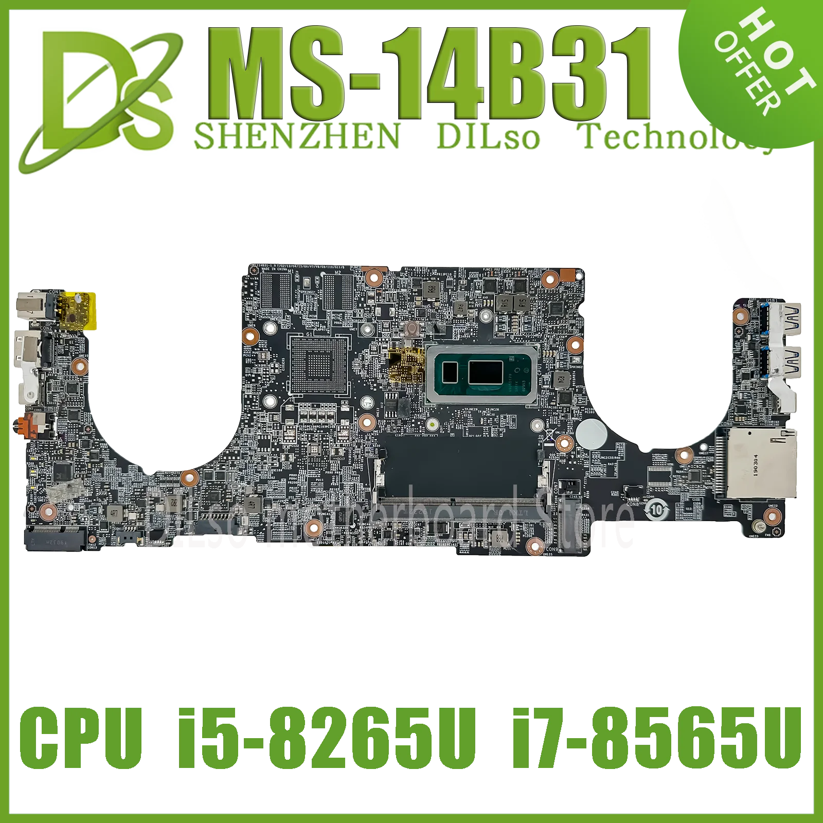 Материнская плата Dinzi MS-14B311 для MSI PS42 Modern A10M 8MO MS-14B3 Материнская плата ноутбука W/i5-8265U i7-8565U i5-10210U 100% тест OK Материнская плата Dinzi MS-14B311 для MSI PS42 Modern A10M 8MO MS-14B3 Материнская плата ноутбука W/i5-8265U i7-8565U i5-10210U 100% тест OK