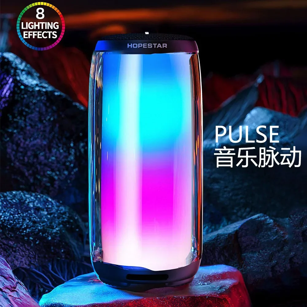 

Беспроводная Bluetooth Колонка hopestar P49 Music Pulse 5, портативная атмосфера, стерео 360, водонепроницаемый и пыленепроницаемый сабвуфер