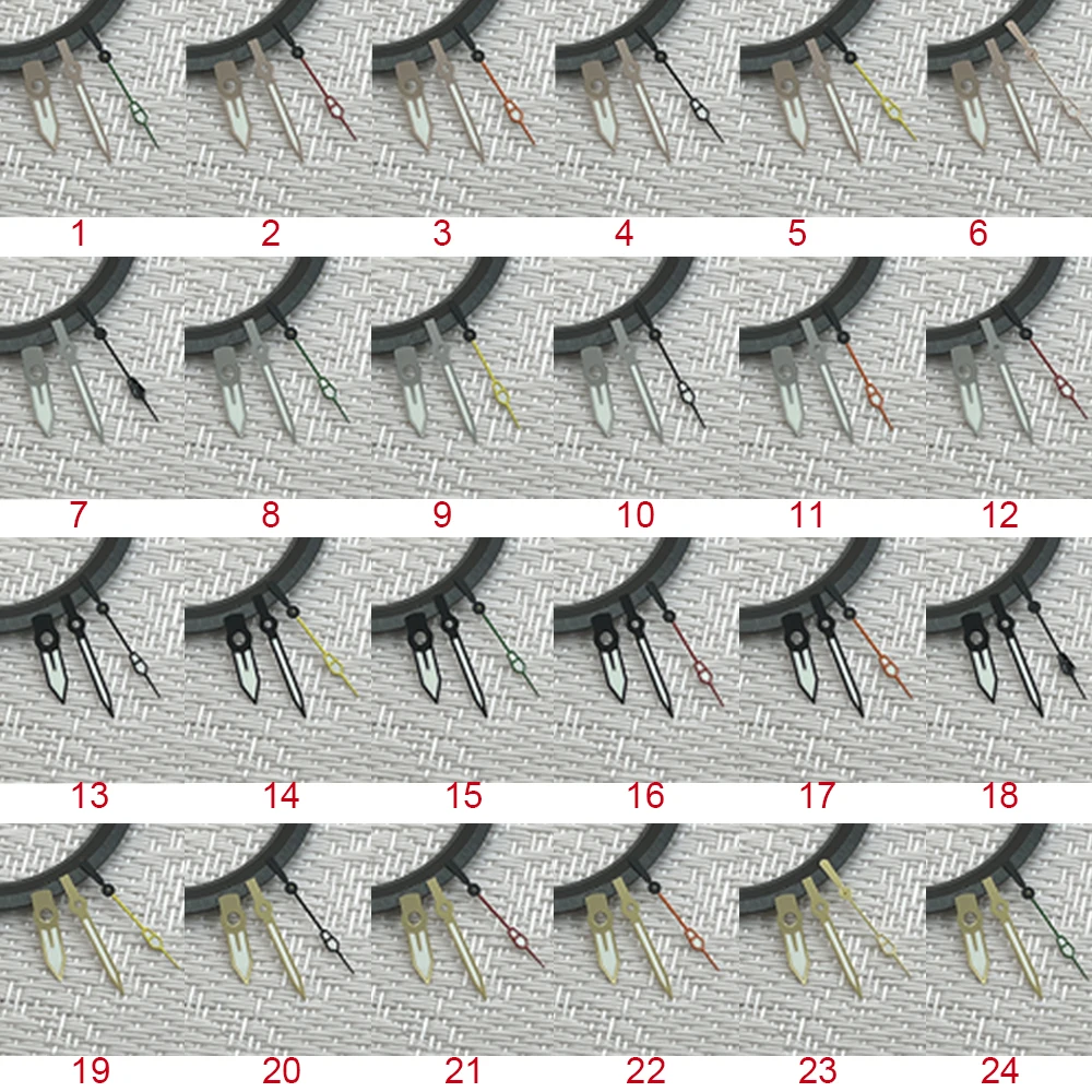 

For NH34 NH35 NH36 Hands Green Luminous Mechanical Watch Hands for Nh35/Nh36 Movement Spare Part