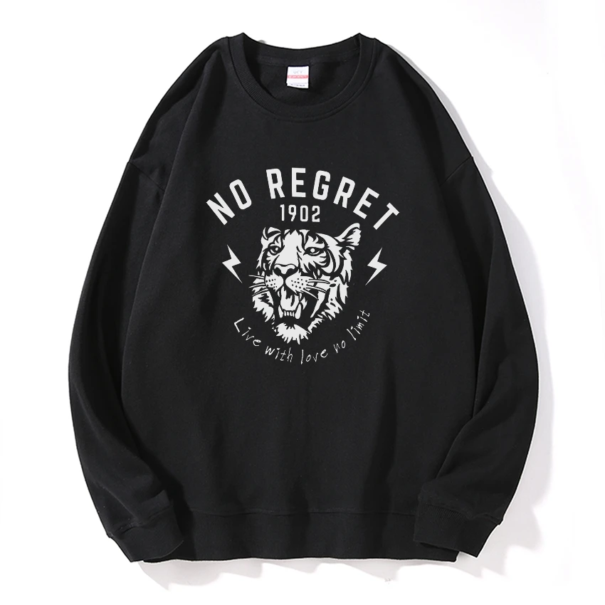 

COOLMIND 100% Cotton big size tiger print unisex Sweatshirts funny cool men Sweatshirts hooded men hooded sweatshirts