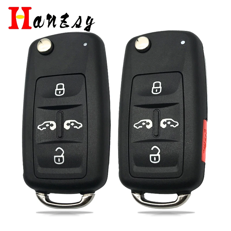 

4+1/4 Buttons Remote Key shell For Volkswagan VW Multivan T5 Caravelle Sharan Car Flip Folding Key Case Fob Cover Uncut blade