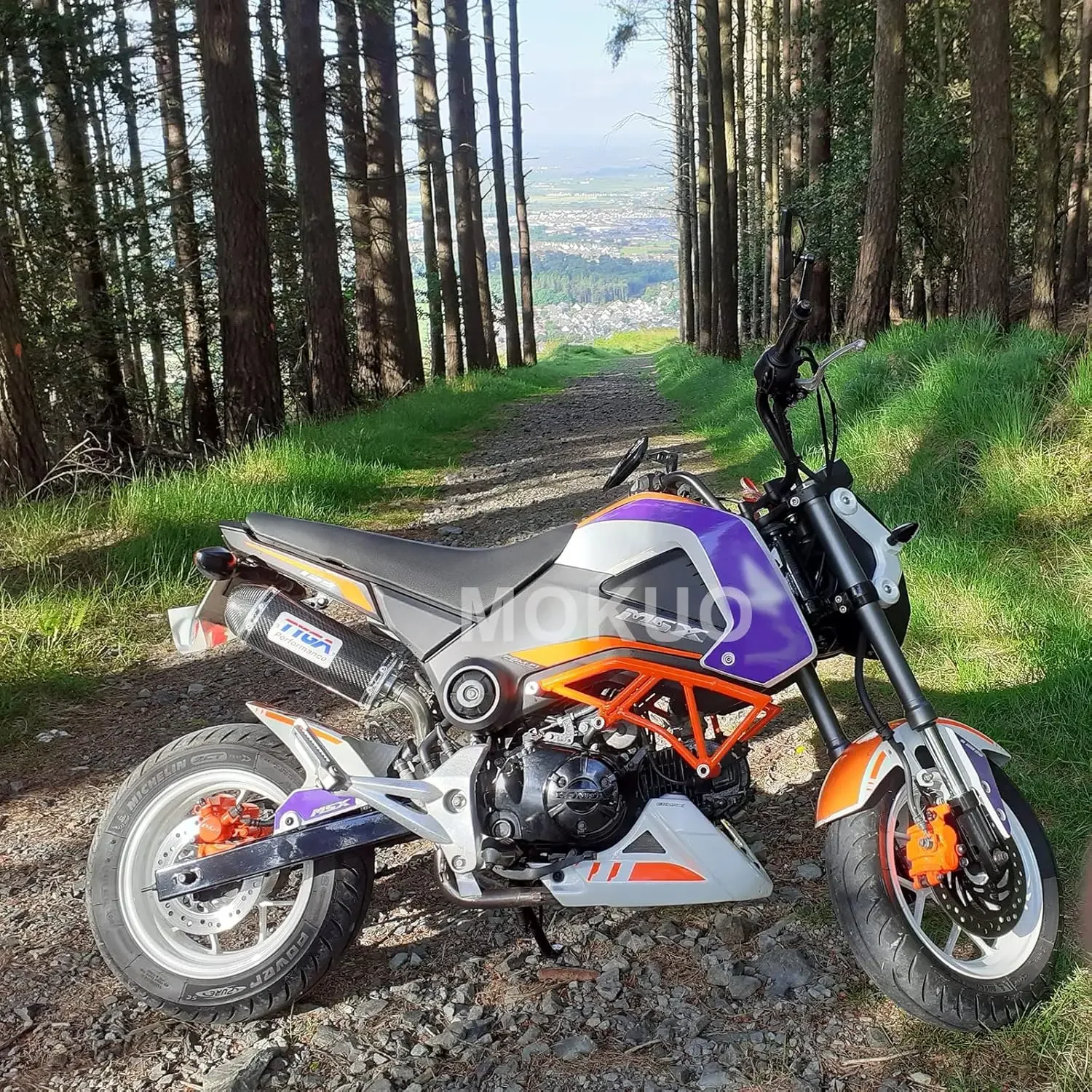 Фото Мотоциклетный топливный бак, железный топливный бак, подходит для Honda Grom MSX 125 SF 2017-2020, черный топливный бак. №2