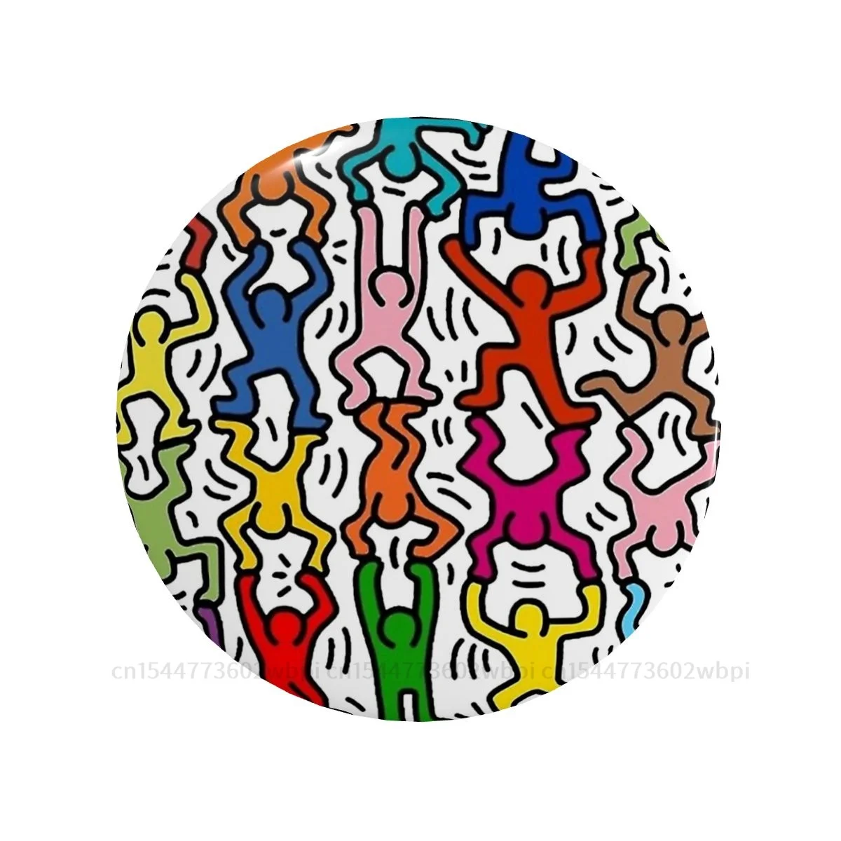 

Haring POP Art металлическая брошь в виде человеческого искусства, модная мягкая булавка для пуговиц, креативный подарок для влюбленных, воротник...