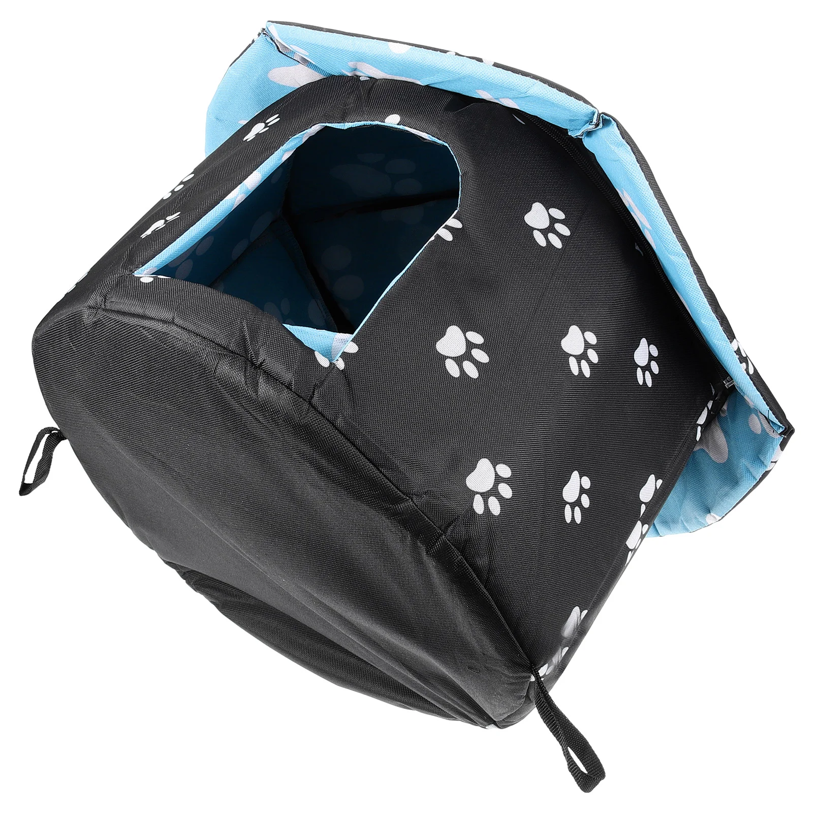 

Pet Bed Cold Days Nest Cat Half Closed Warm House Outdoor Weatherproof Sleeping Cave Shelter