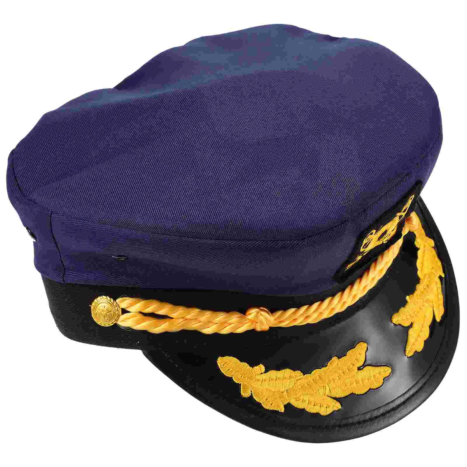 

Navy Cap Party Hats Costume Captain Outdoor Boat Yacht Outfit Decoration Boating Sailor Caps