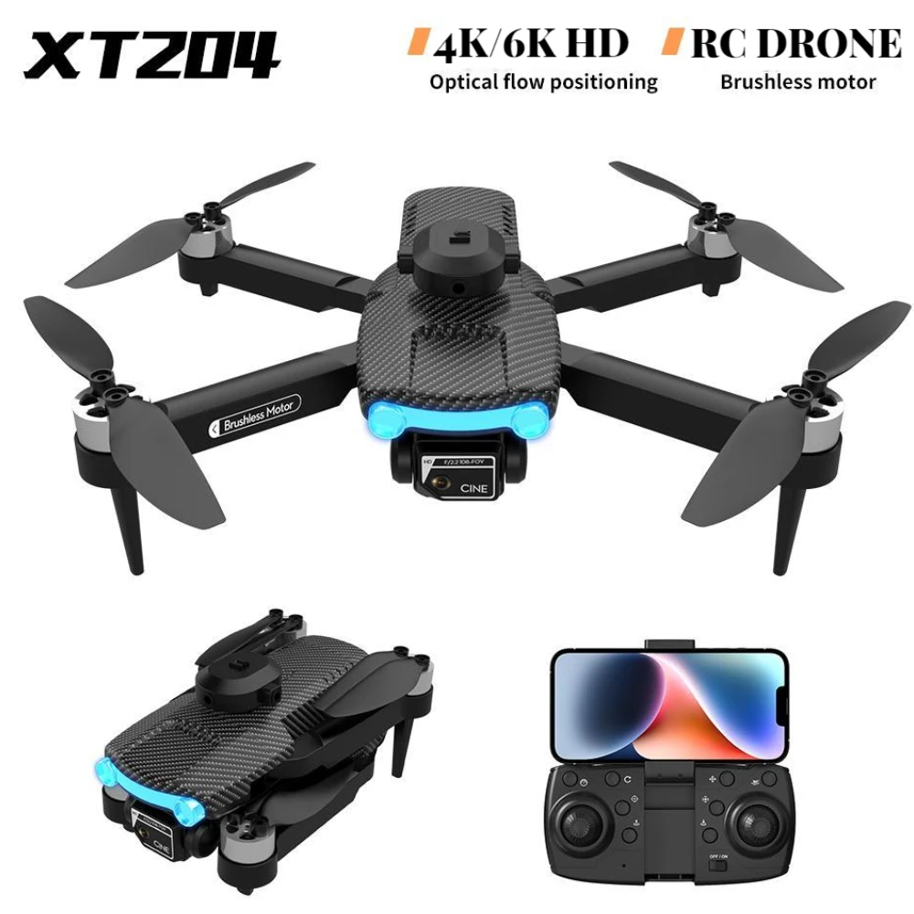 

RC Drone 4K/6K HD WIFI Professional Dual Camera 360° Obstacle Avoidance Optical Flow Positioning Brushless Motor Drones Toy Gift