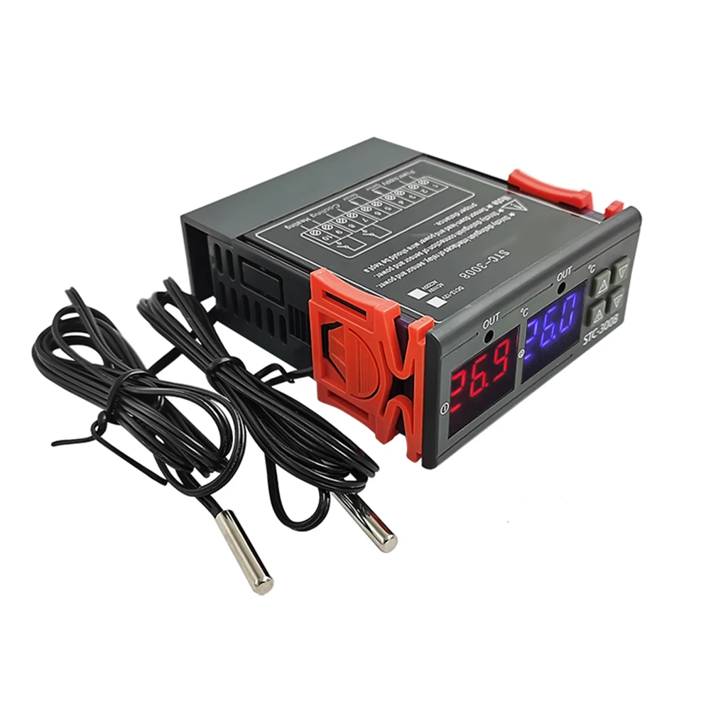 

STC-3008 10A Digitaler Temperaturregler Grad Sensor Thermostat Instrument For Farm Various Cold Storage Greenhouse Aquarium
