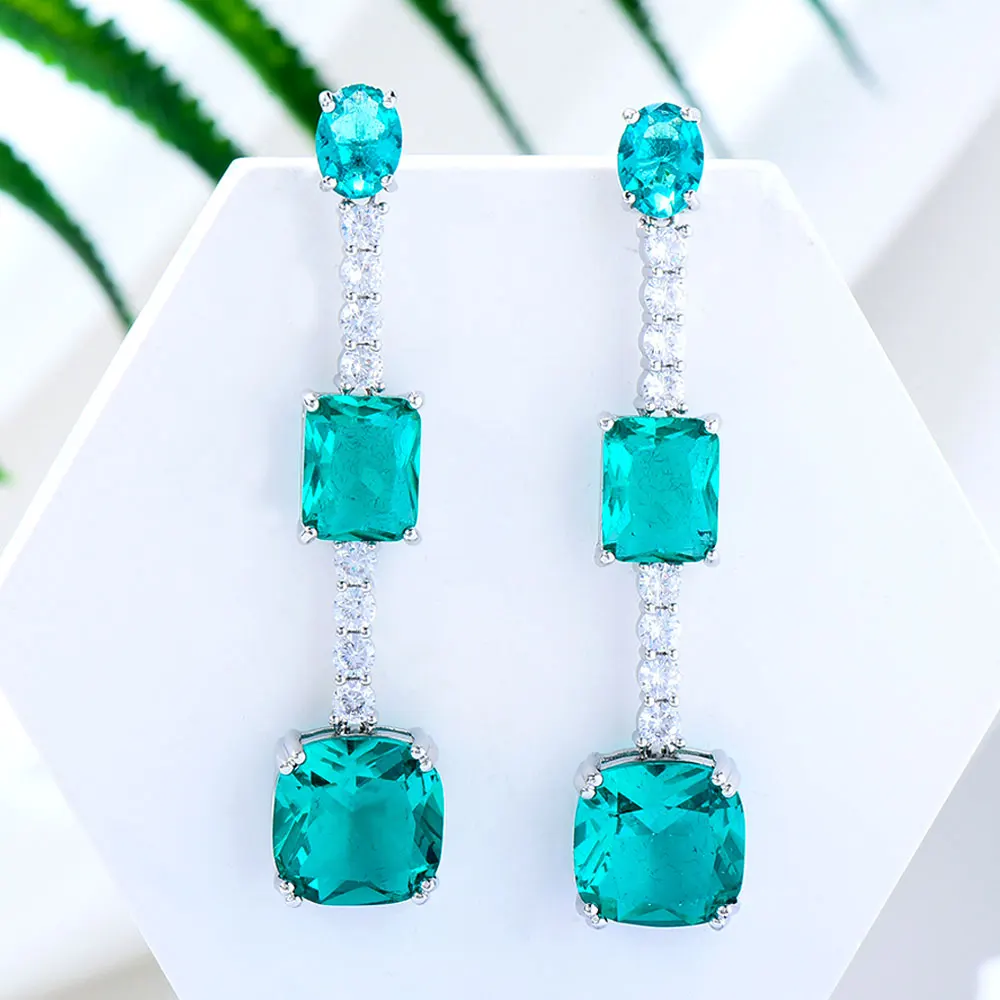 GODKI новые модные роскошные висячие серьги для женщин свадебная вечеринка