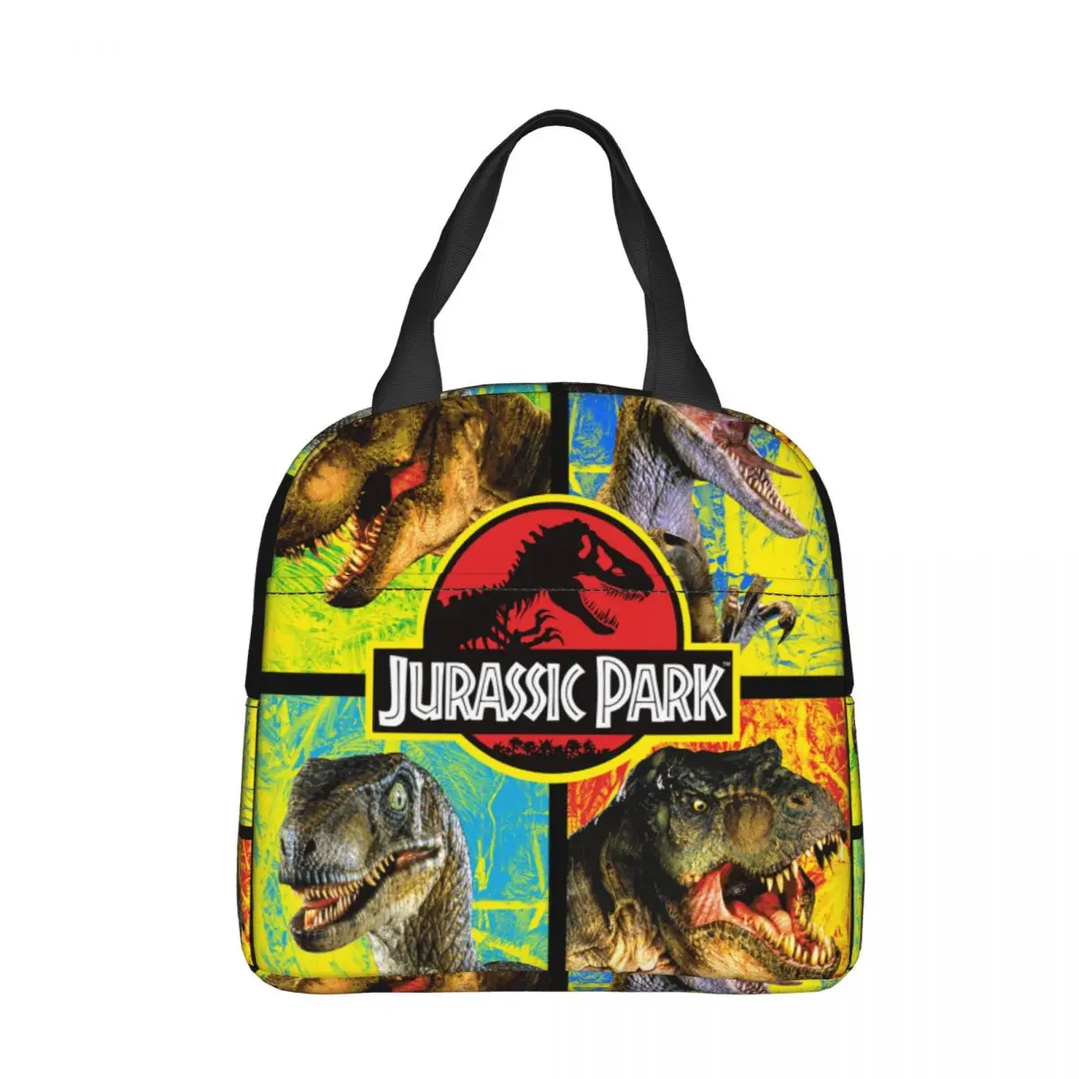 

Jurassic Park Jurassic Defense Insulated Lunch Bag Leakproof Lunch Container Cooler Bag Lunch Box Tote Beach Outdoor Food Bag