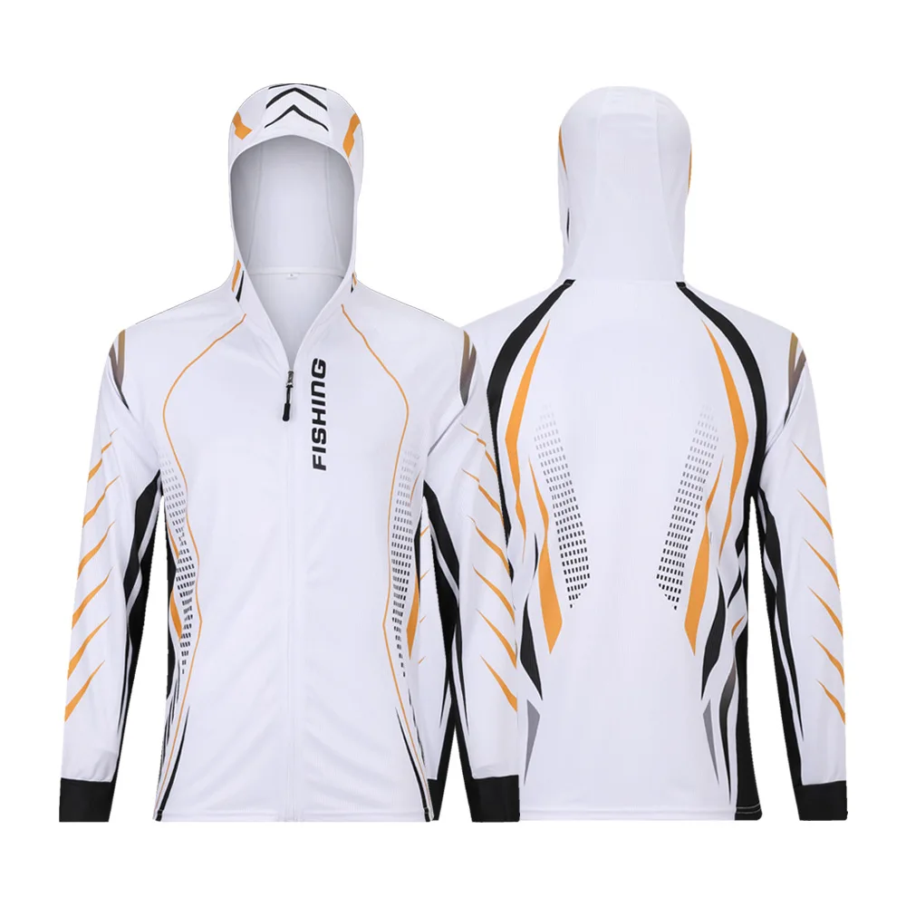

Professional Fishing Hoodie With Mask Anti-UV Sunscreen Sun Protection Clothes Fishing Shirt Breathable Quick Dry Fishing Jersey