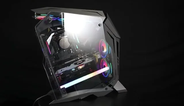 Dragon Special-shaped Gaming Case Water Cooled Side Through USB3.0 computer cases & towers ATX anime glass computer cases