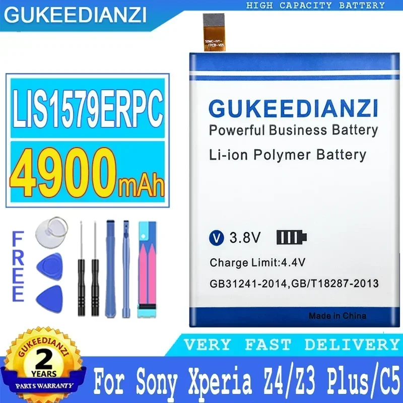 GUKEEDIANZI 4900 мАч AGPB015-A001 аккумулятор для Sony Xperia Z3 + Z4 Neo SO-03G C5 Ultra Dual E5506 E5553 E5533 E5563 LIS1579ERPC