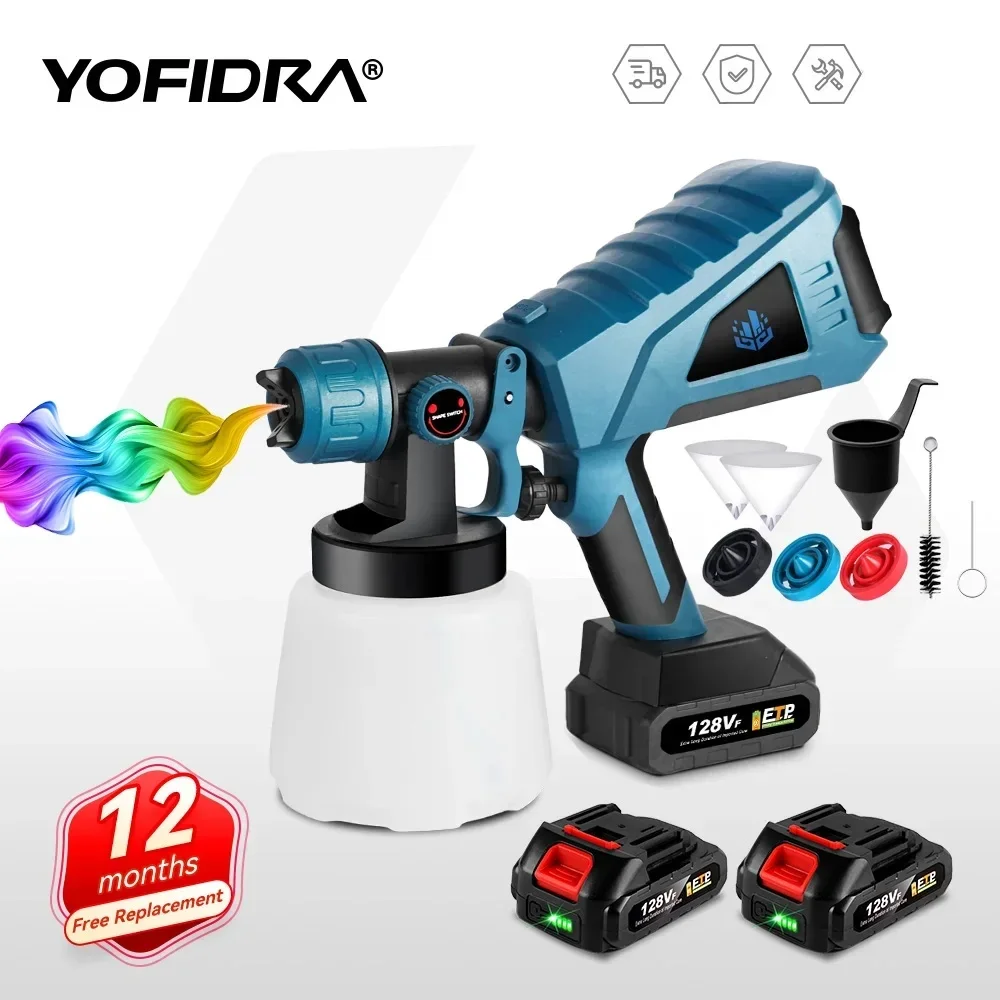 Беспроводной электропистолет-распылитель Yofidra 1000 мл | AliExpress