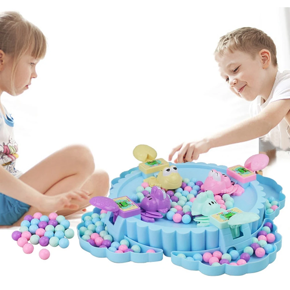 Веселая настольная игра Голодные лягушки едят раньше необычная игрушка с