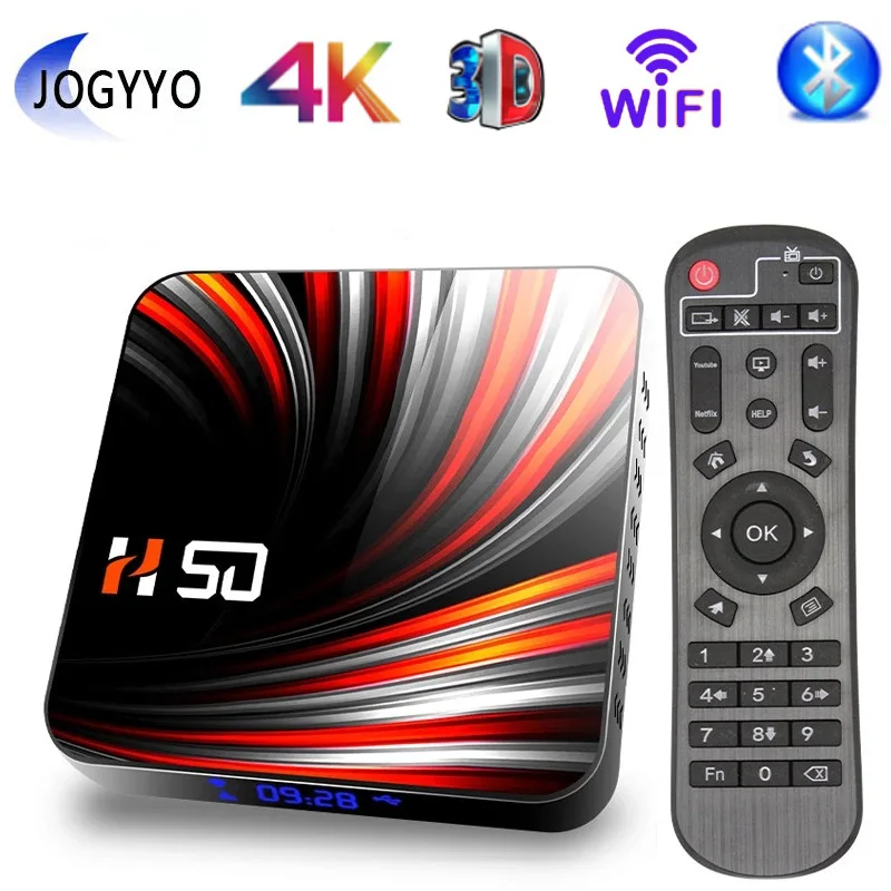 

Приставка Смарт-ТВ HD 4K, Android 10,0, 4 + 32/64 ГБ, 2,4/5 ГГц, Wi-Fi, Bluetooth