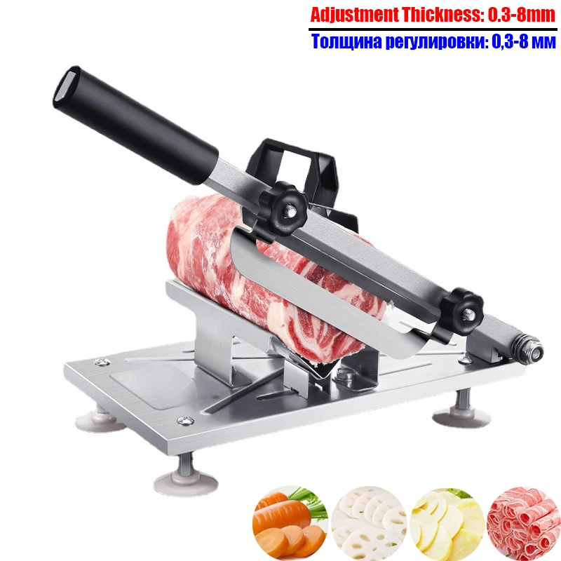 

Manual Household Vegetables Fruits Potatoes Meat Slicer Mutton Slicers Meat Machine Commercial Beef mutton Roll Cutting Machine