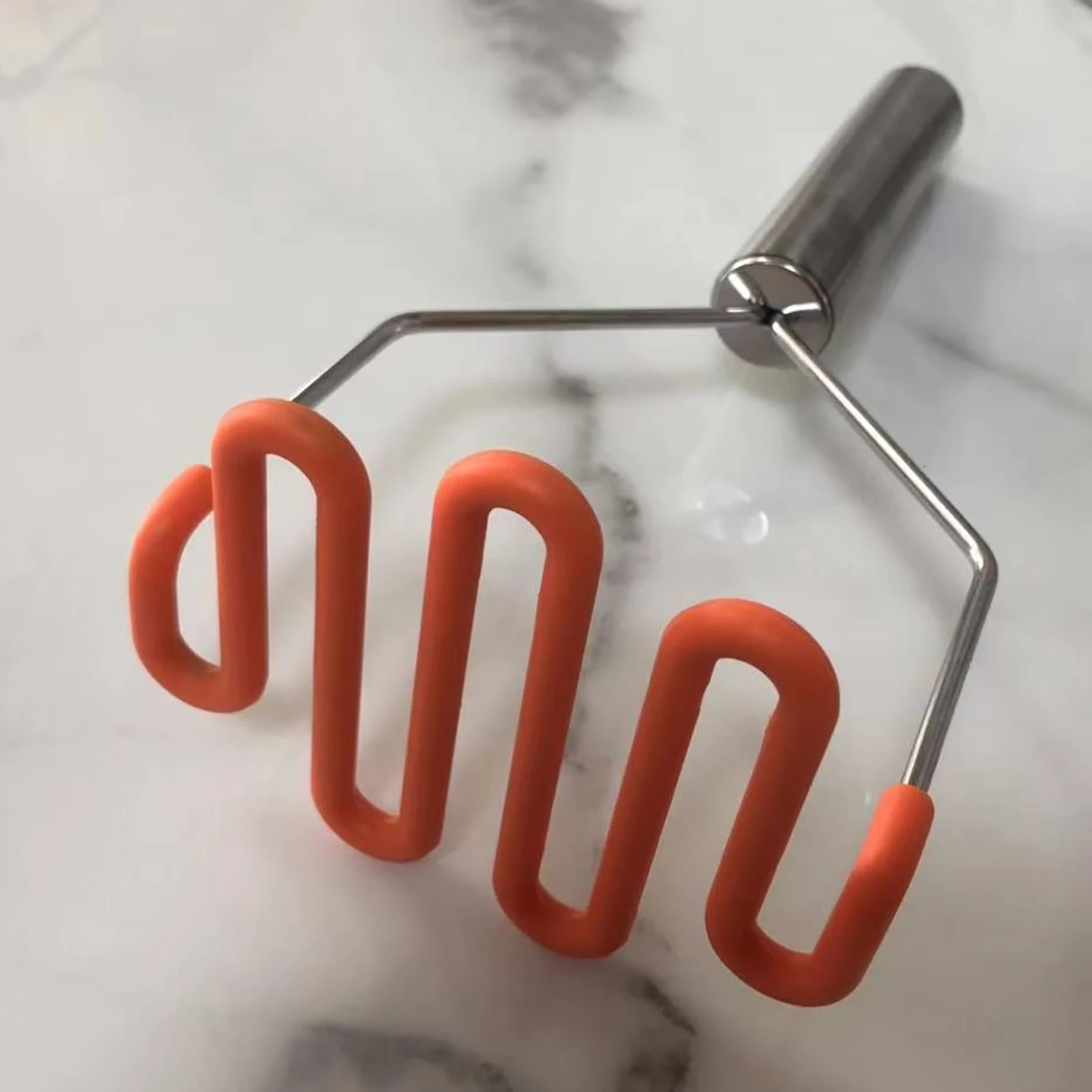 

Stainless Steel Kitchen Gadget Potato Masher Press Cooking Tool Mashed Potatoes Wavy Pressure Ricer Kitchen Accessories
