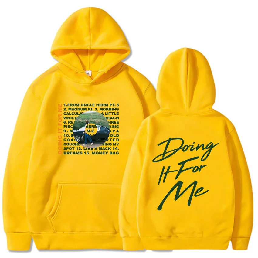 Толстовка с капюшоном длинным рукавом в стиле хип-хоп