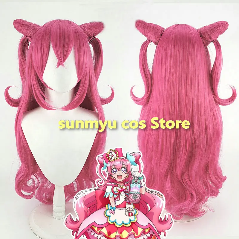Вкусная вечеринка Pretty Cure Nagomi Yui Cure Precious Косплей Парик Розовые волосы (art.: 3920d2ffca72d) - 3920d2ffca72d