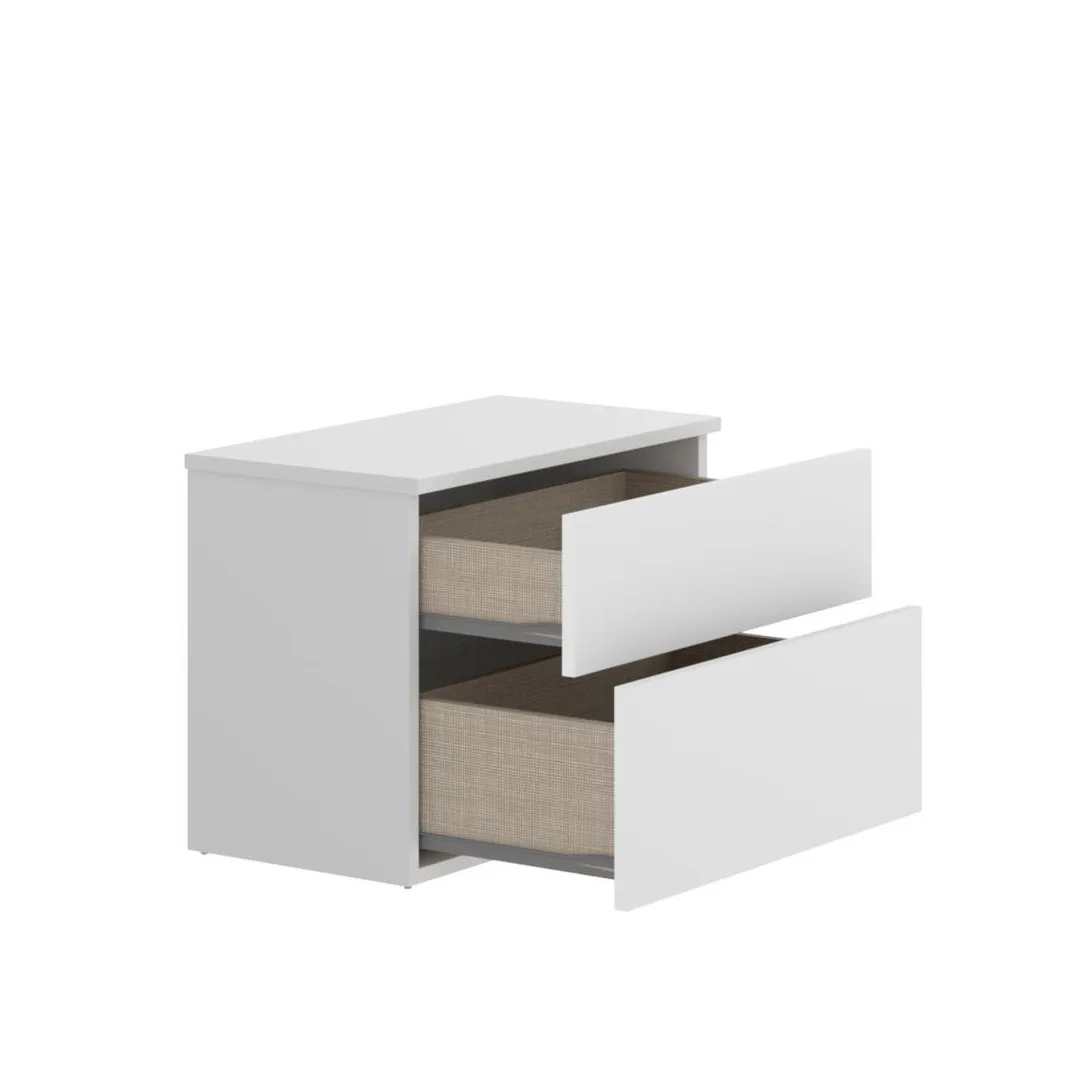 Белая прикроватная тумбочка |