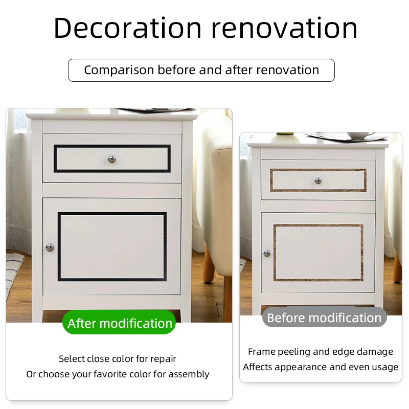 Утолщенная наклейка с имитацией черного дерева красивые края древесины