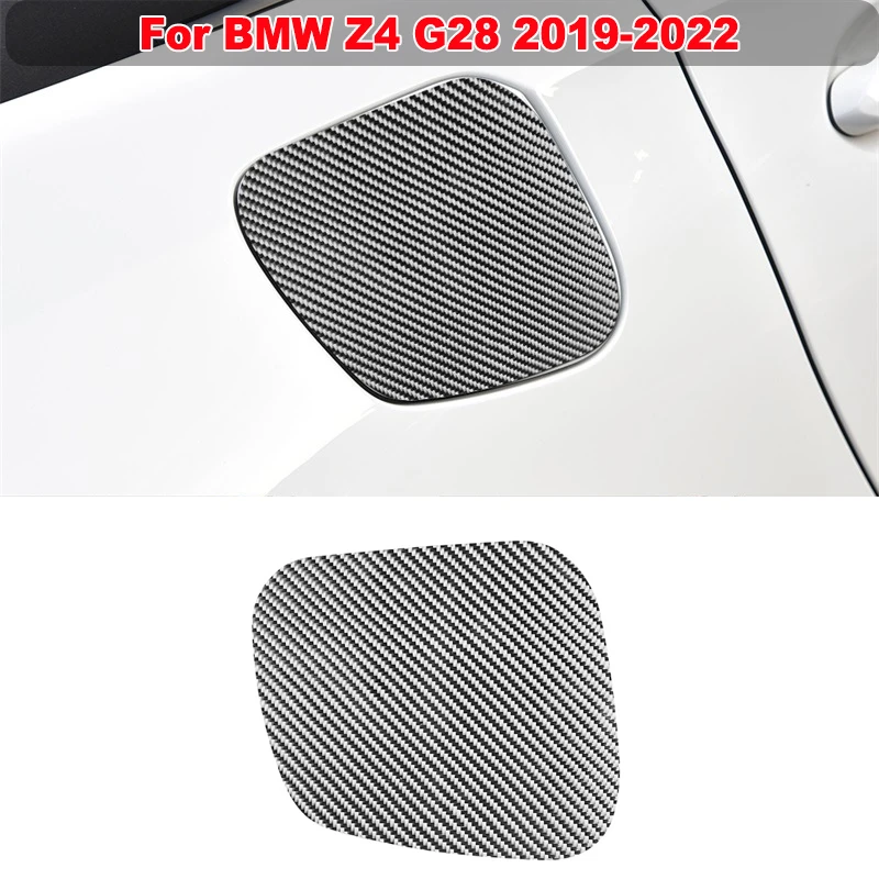 

Fuel Tank Cap Cover Panel Decoration Cover Trim Sticker For BMW Z4 G28 2019 2020 2021 2022 Real Carbon Fiber Car Accessories