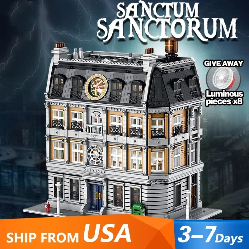 Наборы зданий дома Sanctum Sanctorum Movie MOC с видом на улицу города 613001 Модель модульных