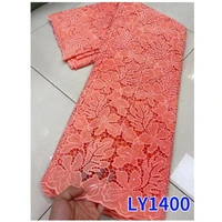 ni ai luxury sequence african lace fabric 5 yards 2022 high quality embroidery french tulle nigerian party lace material ly1400