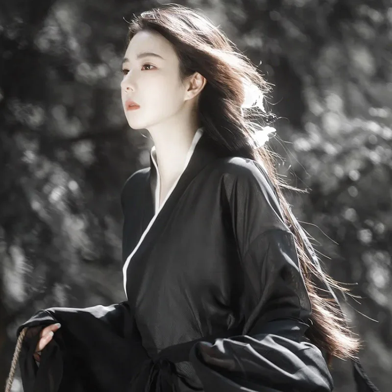 Китайский домашний женский кардиган Hanfu косплей одежда поэта Тюлевое шелковое