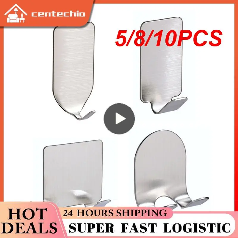 

5/8/10PCS Bathroom Accessories Razor Holder Organizer Shelf Hook Shaver Holder Home Appliance Organization Storage